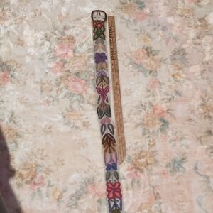 Source Unknown Multicolor Beaded Belt